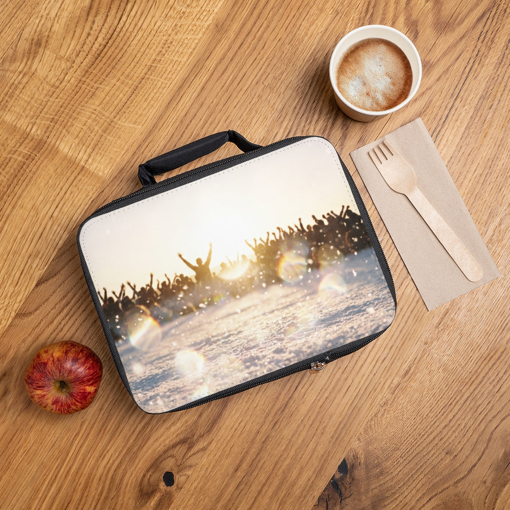 Lunch Bag Golden Hour Crowd Art
