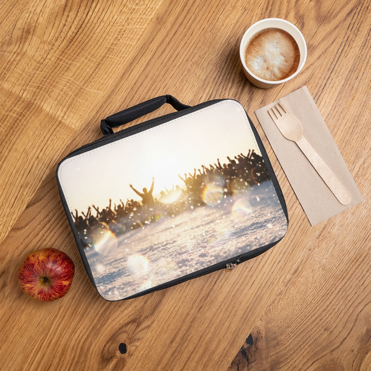 Lunch Bag Golden Hour Crowd Art