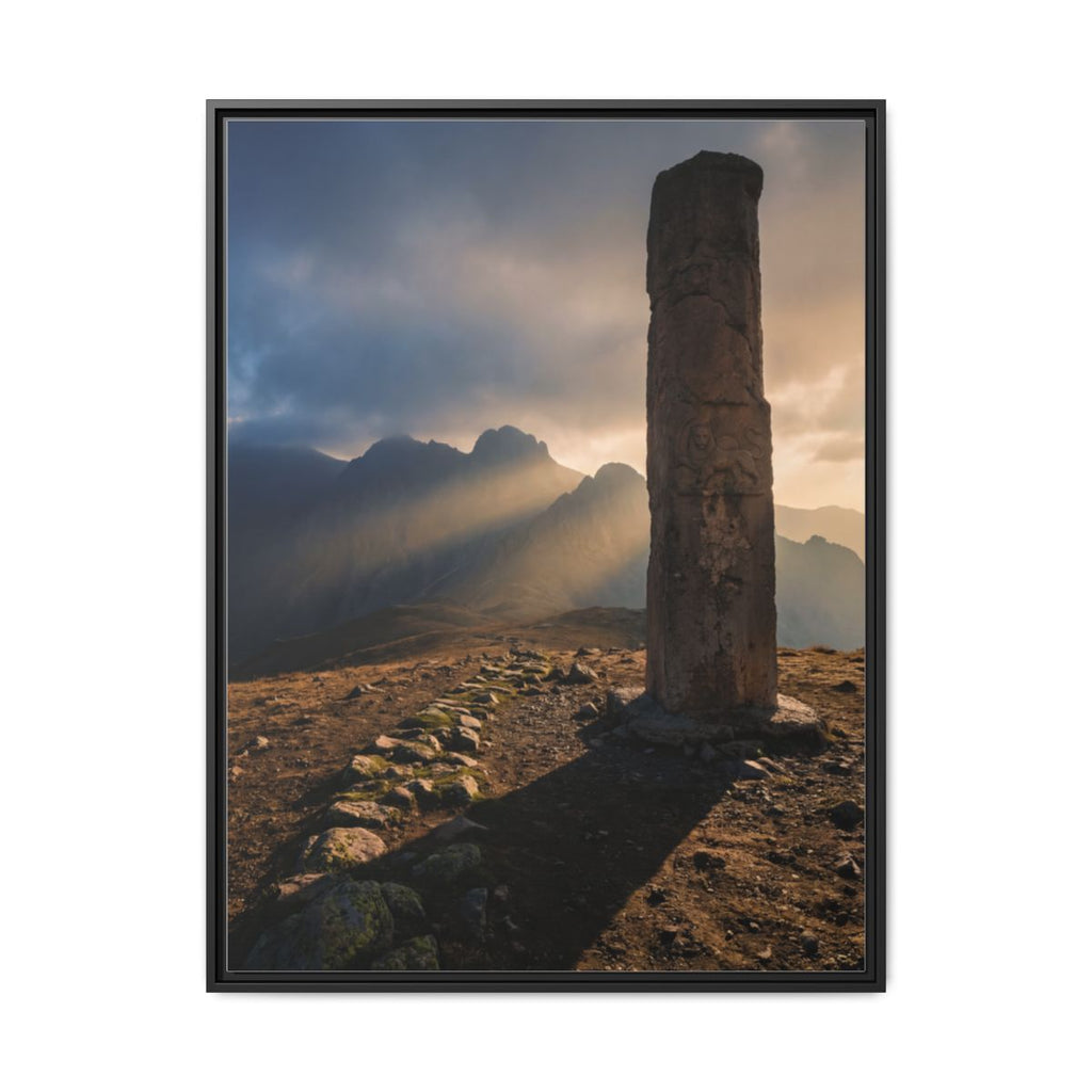 Framed Matte Canvas - Sun Peak
