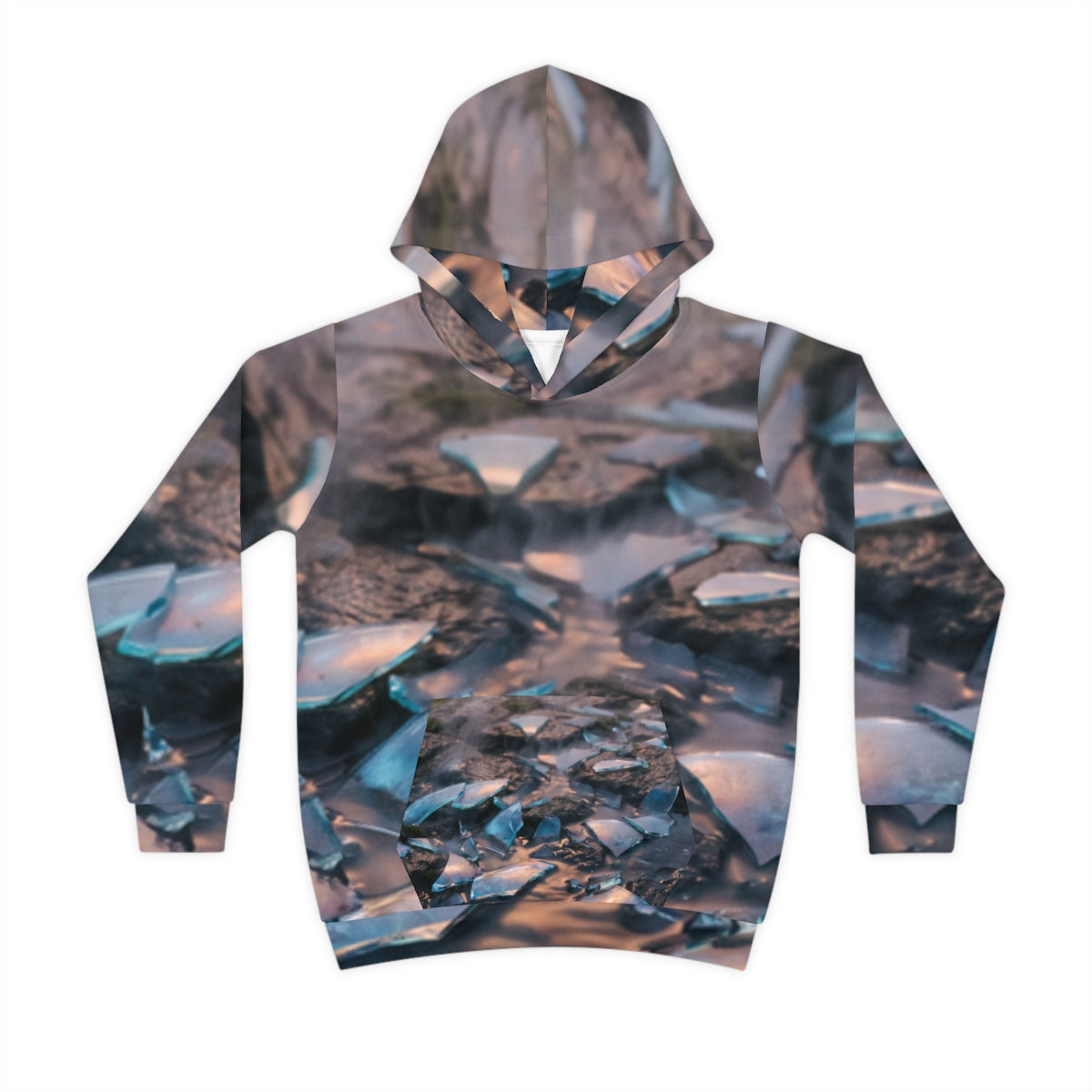 Children's Hoodie with Cobblestone Art