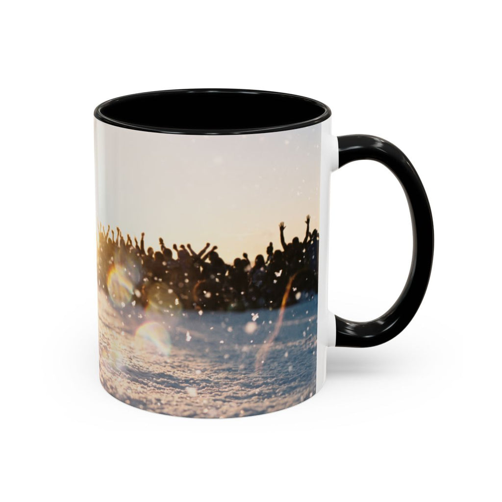 Golden Hour Crowd Accent Coffee Mug