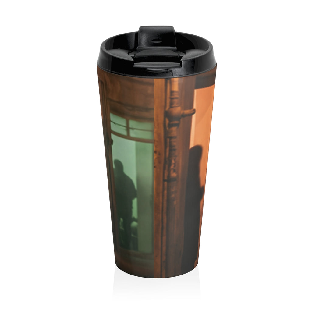 Stainless Steel Travel Mug - Shadowed Alleyway Mystery Art...