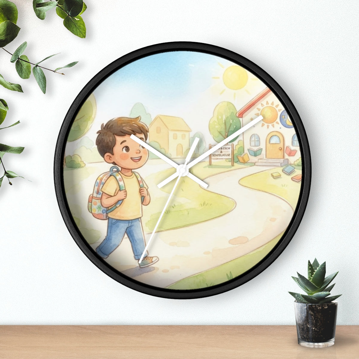 Wall Clock - Sunshine Learning Time | Echovira Gallery