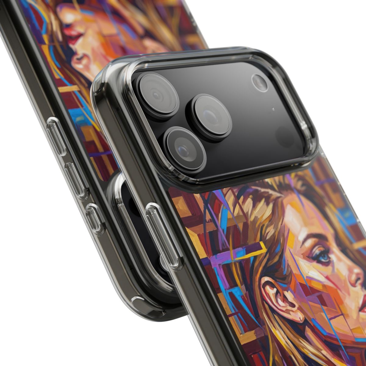 Clear Impact-Resistant Case - Shattered Elegance | Echovira...