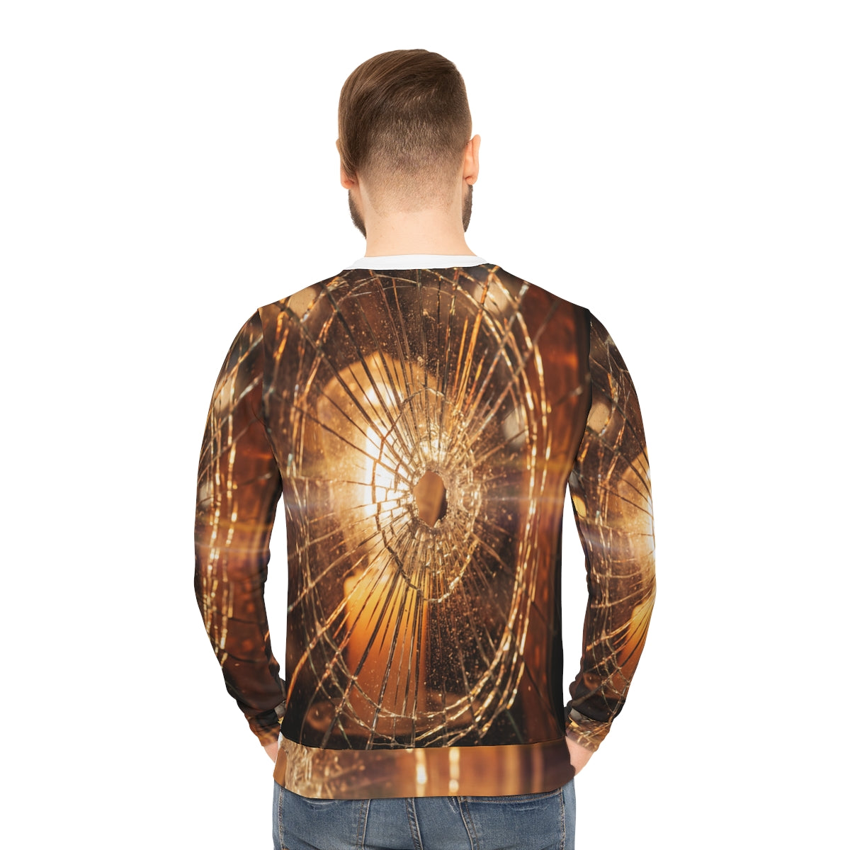 Men's Lightweight Sweatshirt - Shattered Light Cinematic......