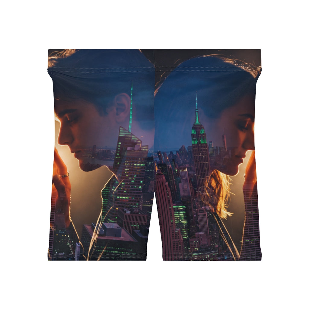 City Lights Lovers Women's Biker Shorts