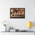 Framed Horizontal Poster - Woodland Hearth Kitchen — Black...