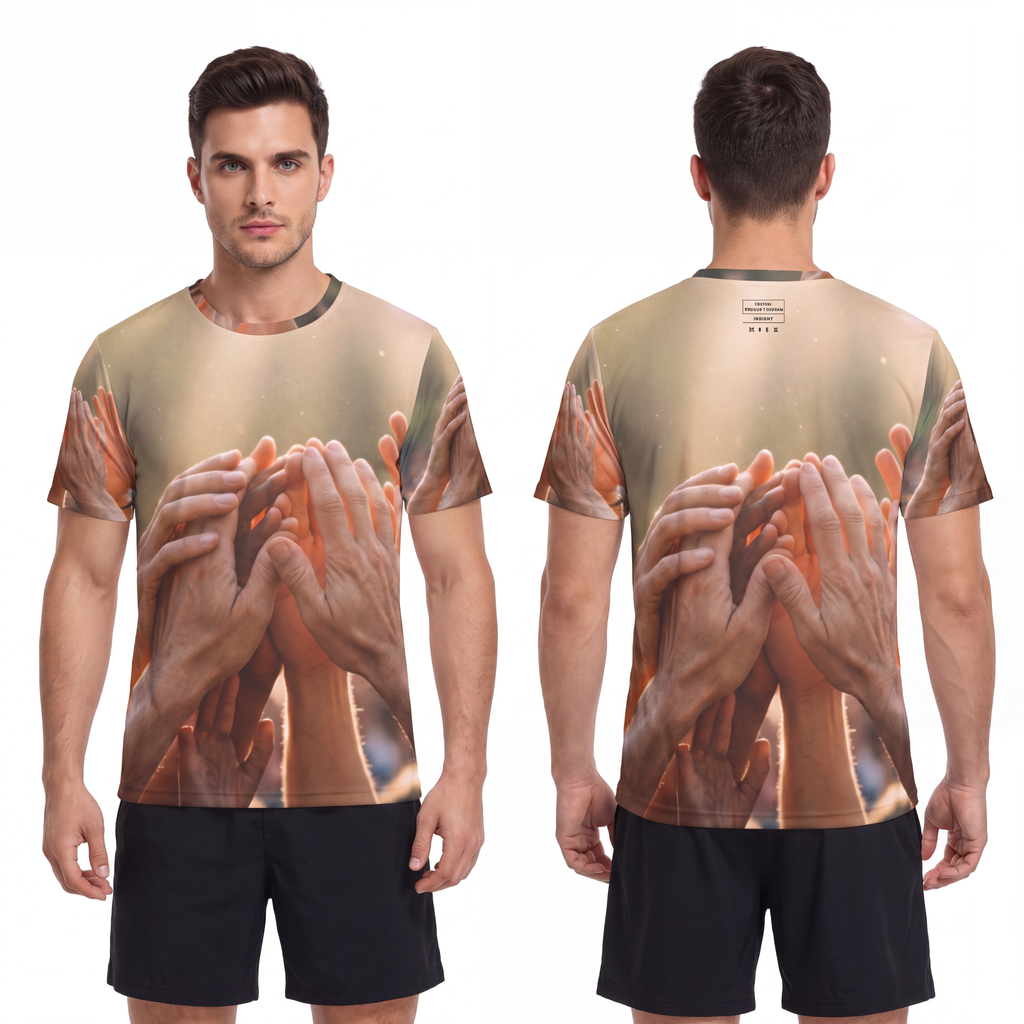 Men's Sports Jersey - Golden Rays of Unity Wall Art |...