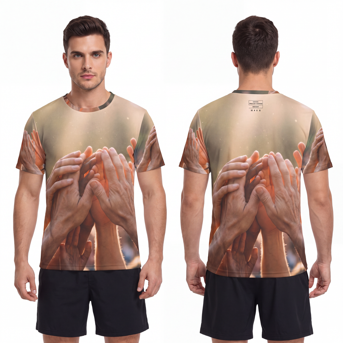 Men's Sports Jersey - Golden Rays of Unity Wall Art |...