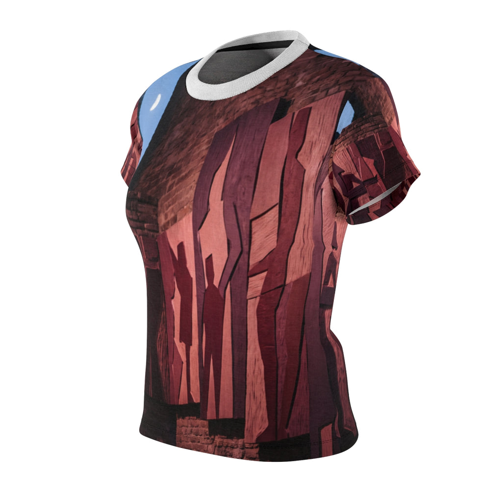 Women's Cut & Sew Tee - Nocturnal Passage | Echovira Gallery
