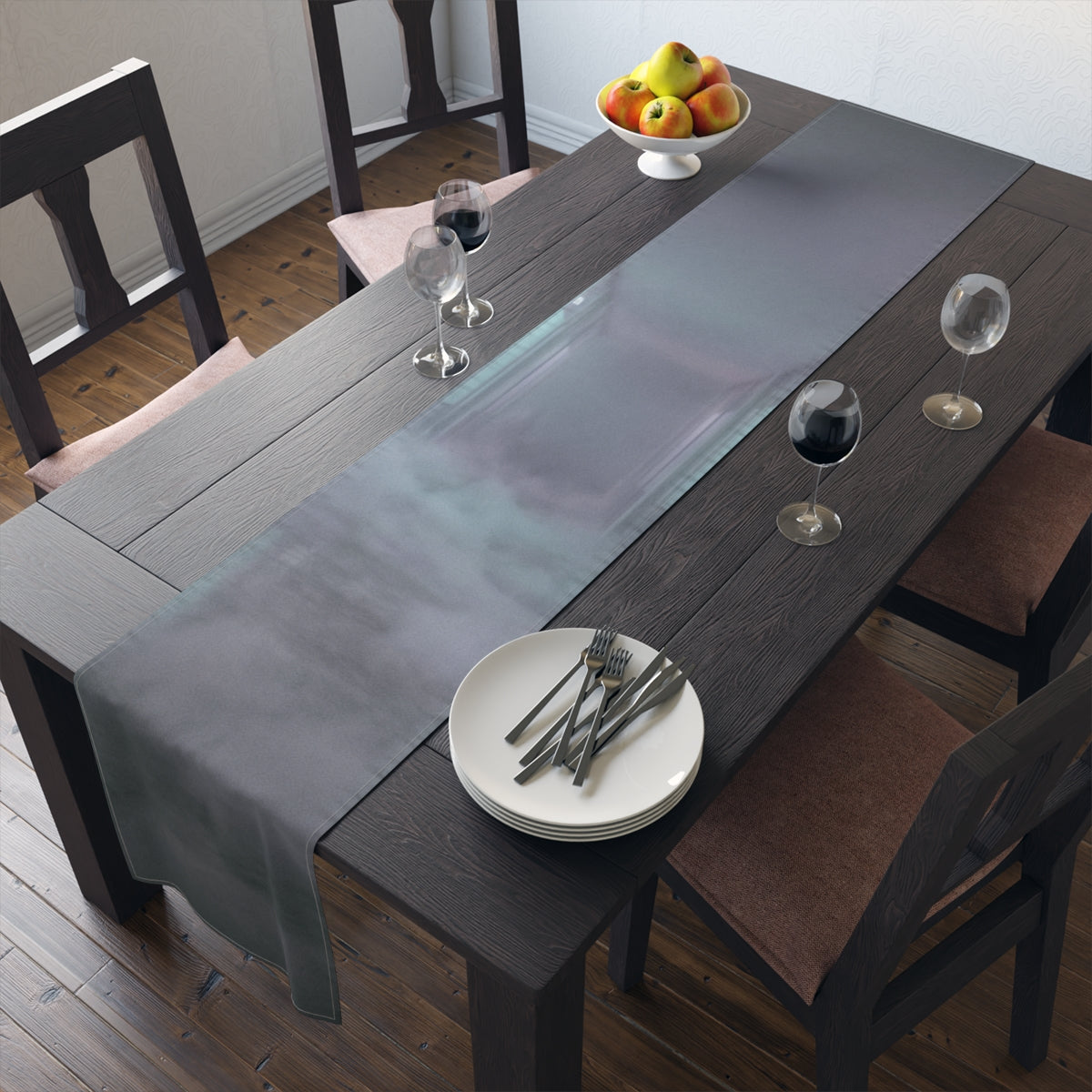 Table Runner - Liminal Fog | Echovira Gallery