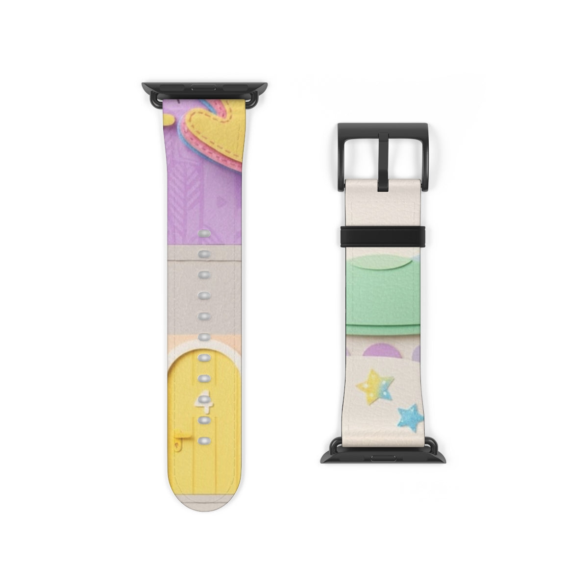 Apple Watch Band - Pastel Papercraft Town | Echovira Gallery