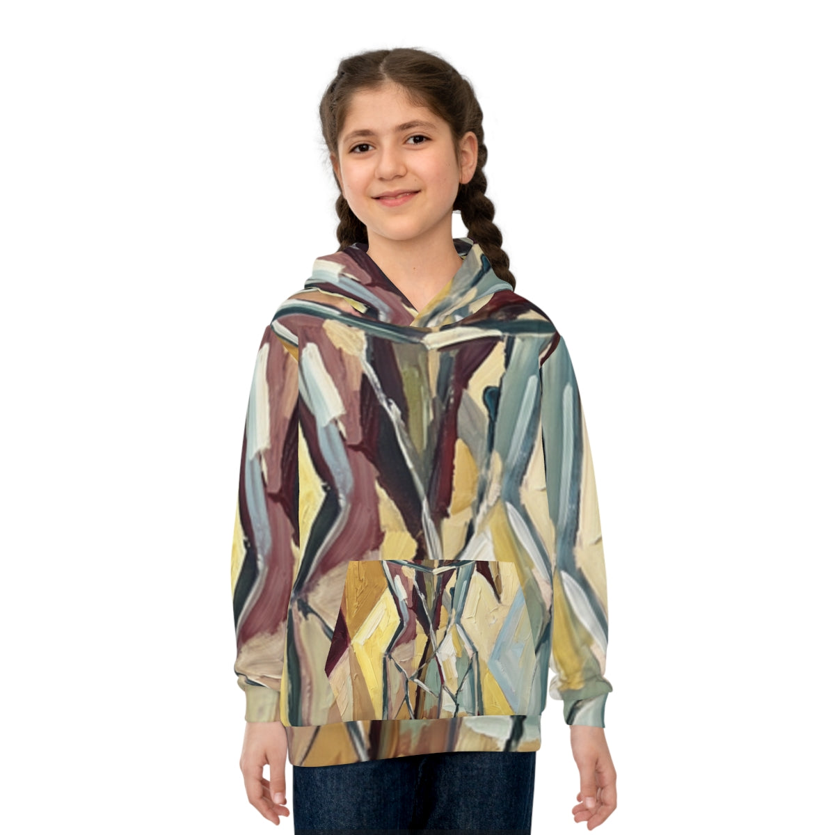 Children's Hoodie with Cubist Rose Still Life