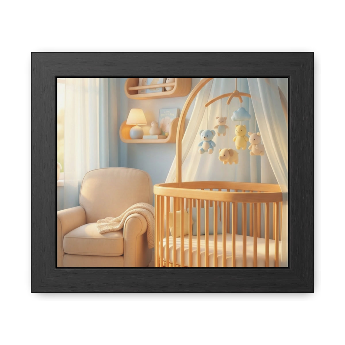 Serene Nursery Framed Posters - Room Decor — Landscape