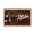 Rainy City Window Wooden Cutting Board