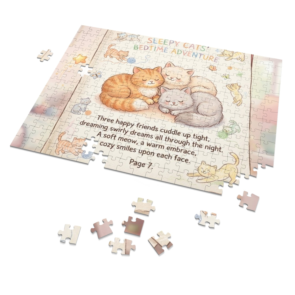 Jigsaw Puzzle with Tin - Sleepy Cats Tale (30, 110, 252... |...