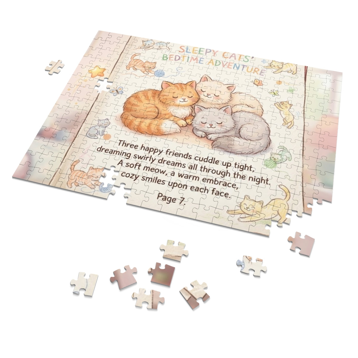 Jigsaw Puzzle with Tin - Sleepy Cats Tale (30, 110, 252... |...