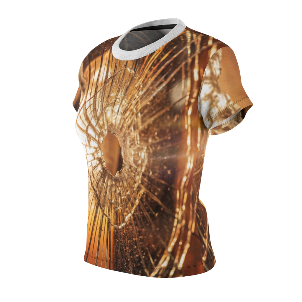 Women's Cut & Sew Tee - Shattered Amber | Echovira Gallery