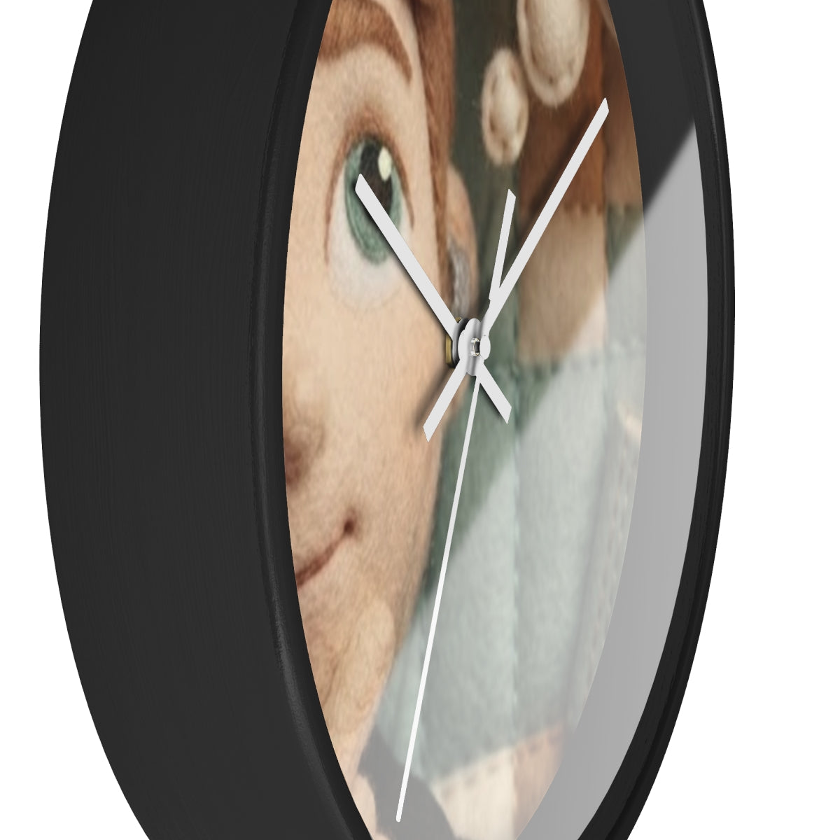 Wall Clock - Counting Dreams Felt Boy Art | Echovira Gallery