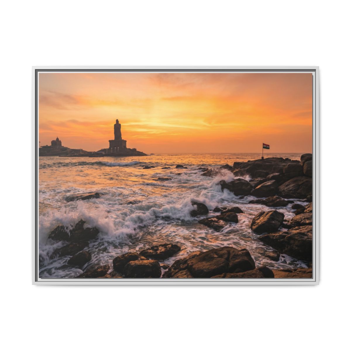 Framed Matte Canvas - Majestic Golden Coast