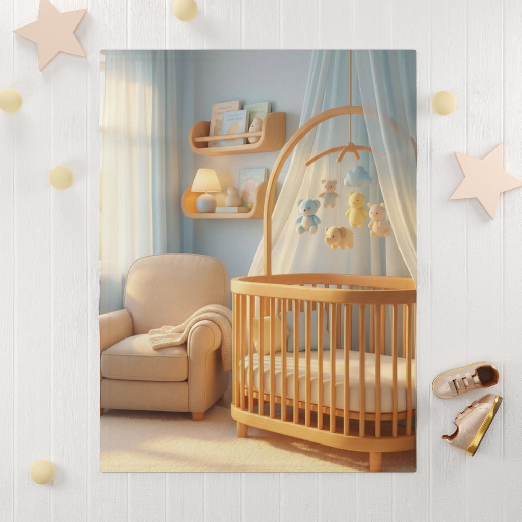 Soft Fleece Baby Blanket - Gentle Scandi Snuggles