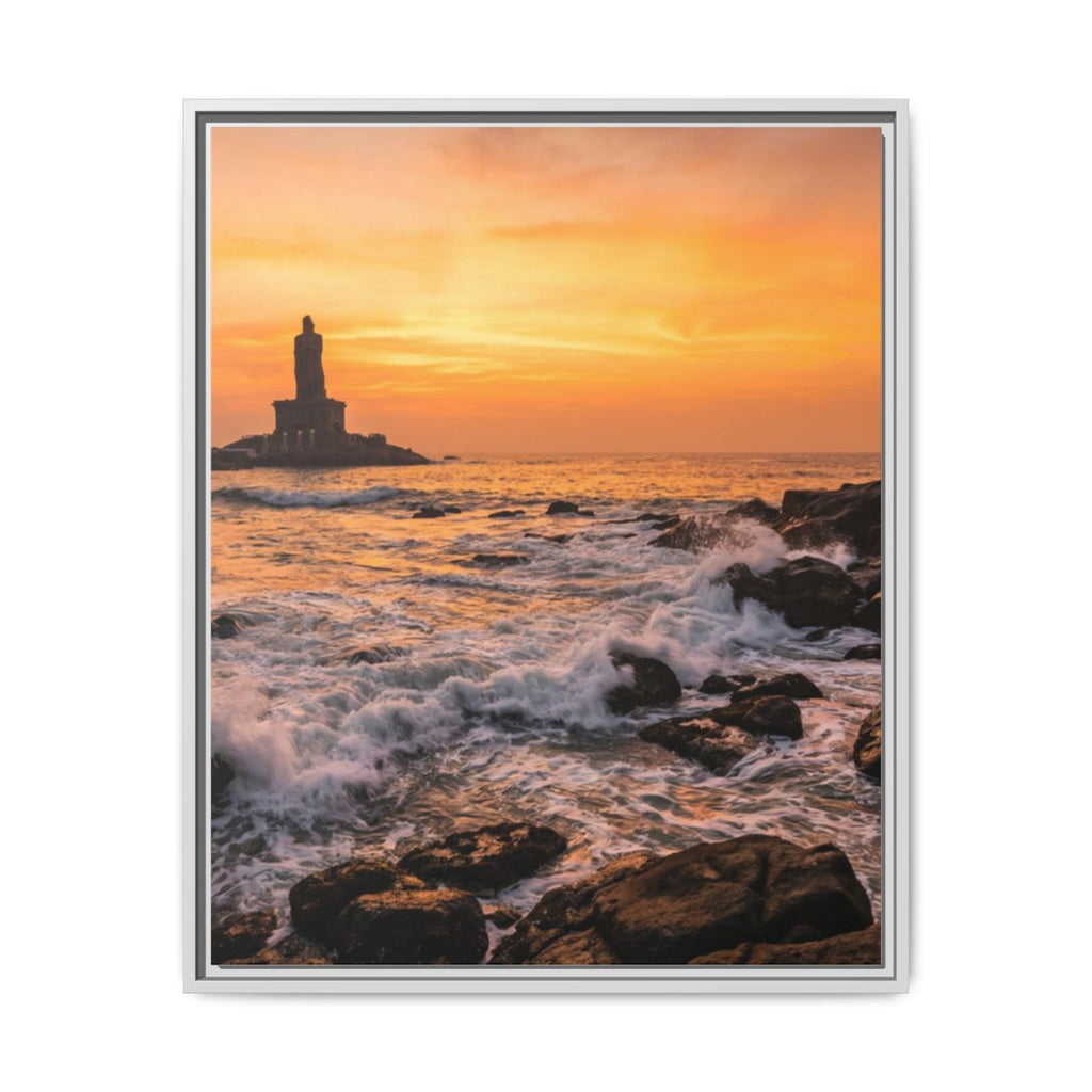 Framed Matte Canvas - Majestic Golden Coast