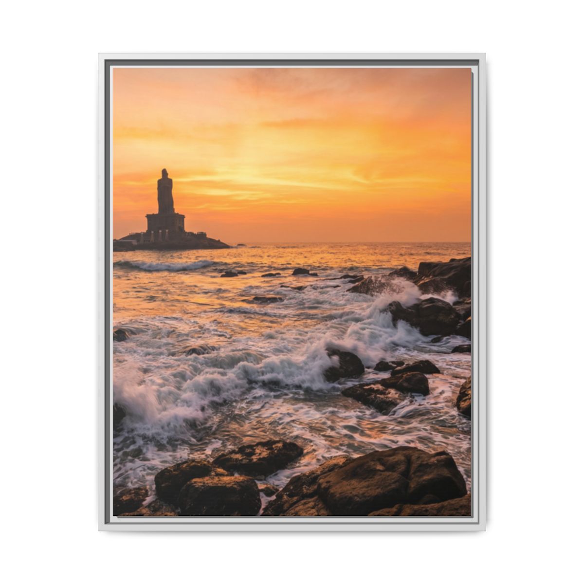 Framed Matte Canvas - Majestic Golden Coast