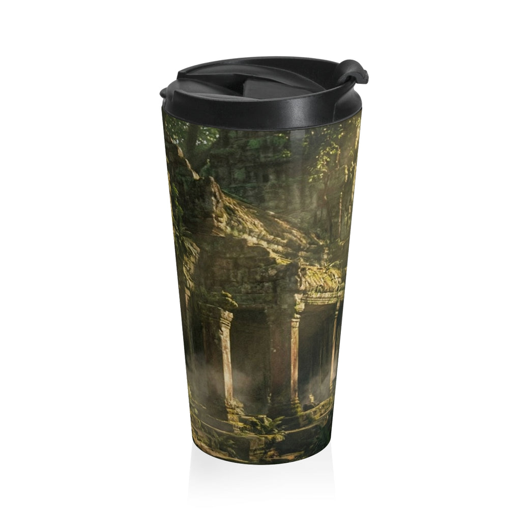Stainless Steel Travel Mug - Temple Mist | Echovira Gallery