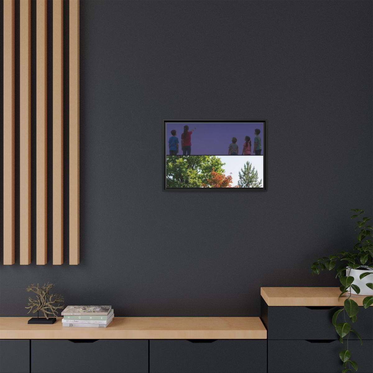 Framed Matte Canvas - Wilderness Gallery — Black / 1.25"