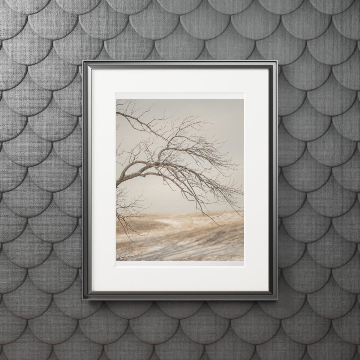 Framed Fine Art Print - Hushed Winter — Portrait