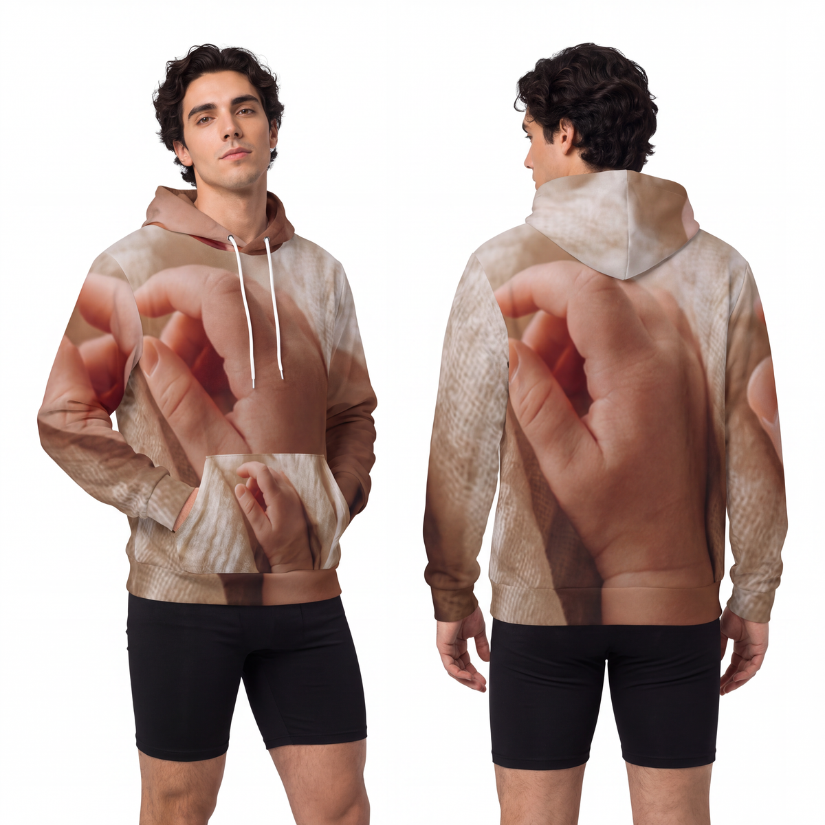 Men's Fashion Hoodie - Cozy Cream Comfort | Echovira Gallery