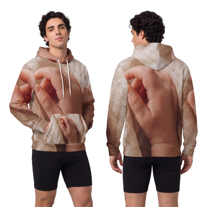 Men's Fashion Hoodie - Cozy Cream Comfort