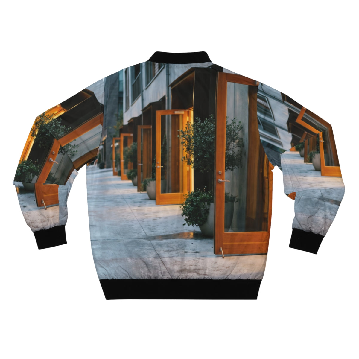 Men's Bomber Jacket - Twilight Promenade | Echovira Gallery