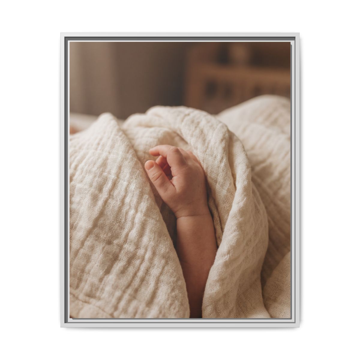 Matte Canvas, Framed - Neutral Nursery