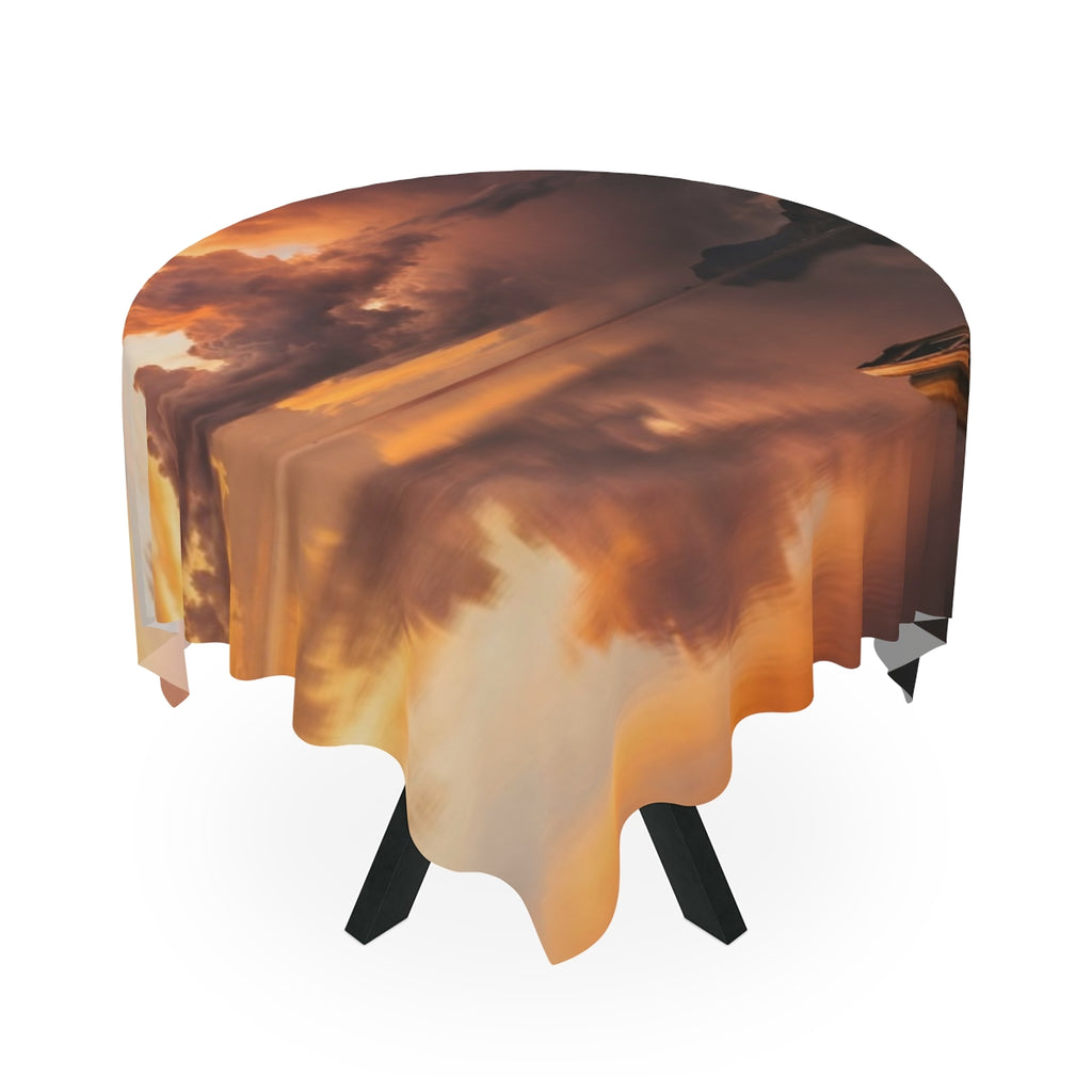 Tablecloth - Sunset Solitude Dining Cover | Echovira Gallery