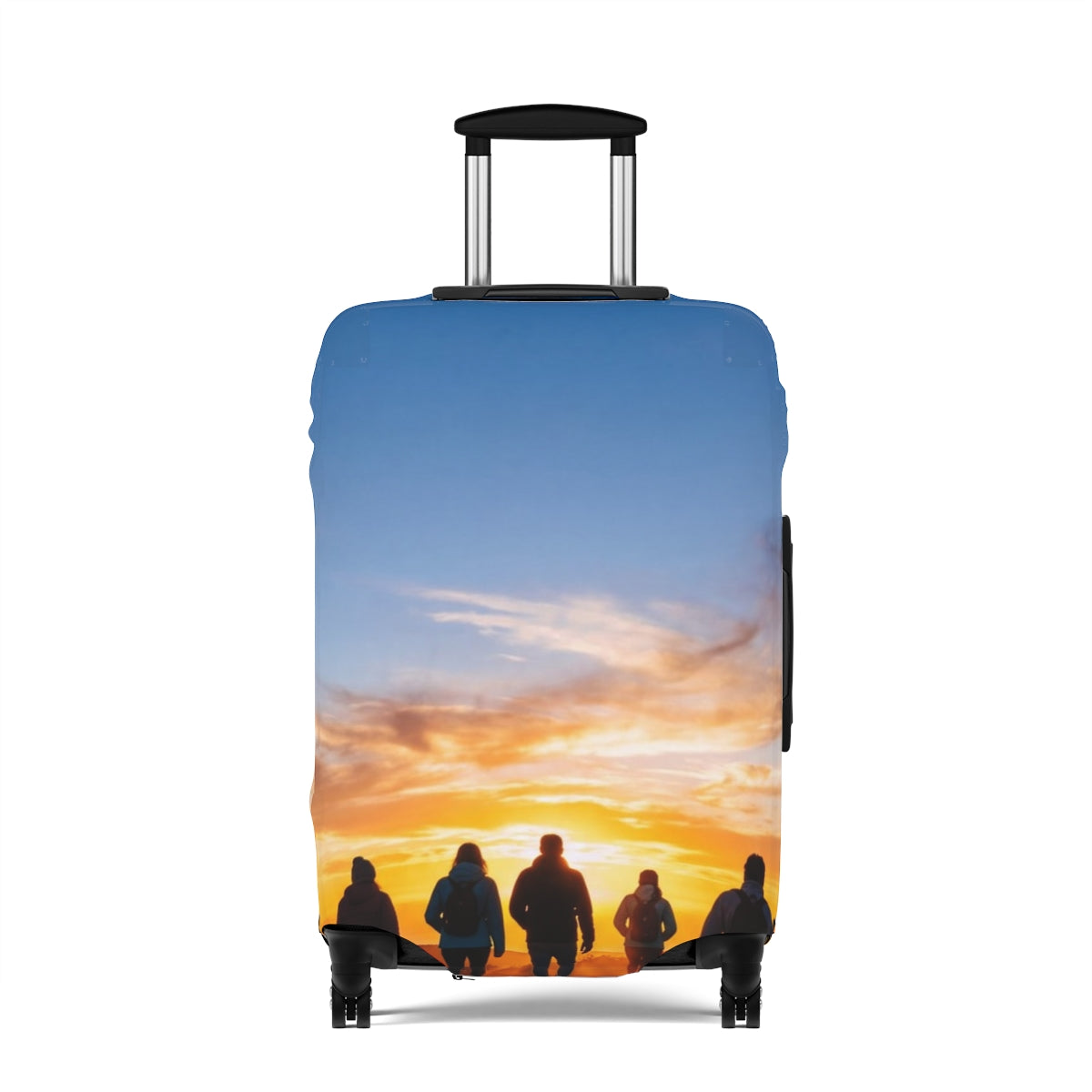 Luggage Cover - Golden Hour Mountain | Echovira Gallery