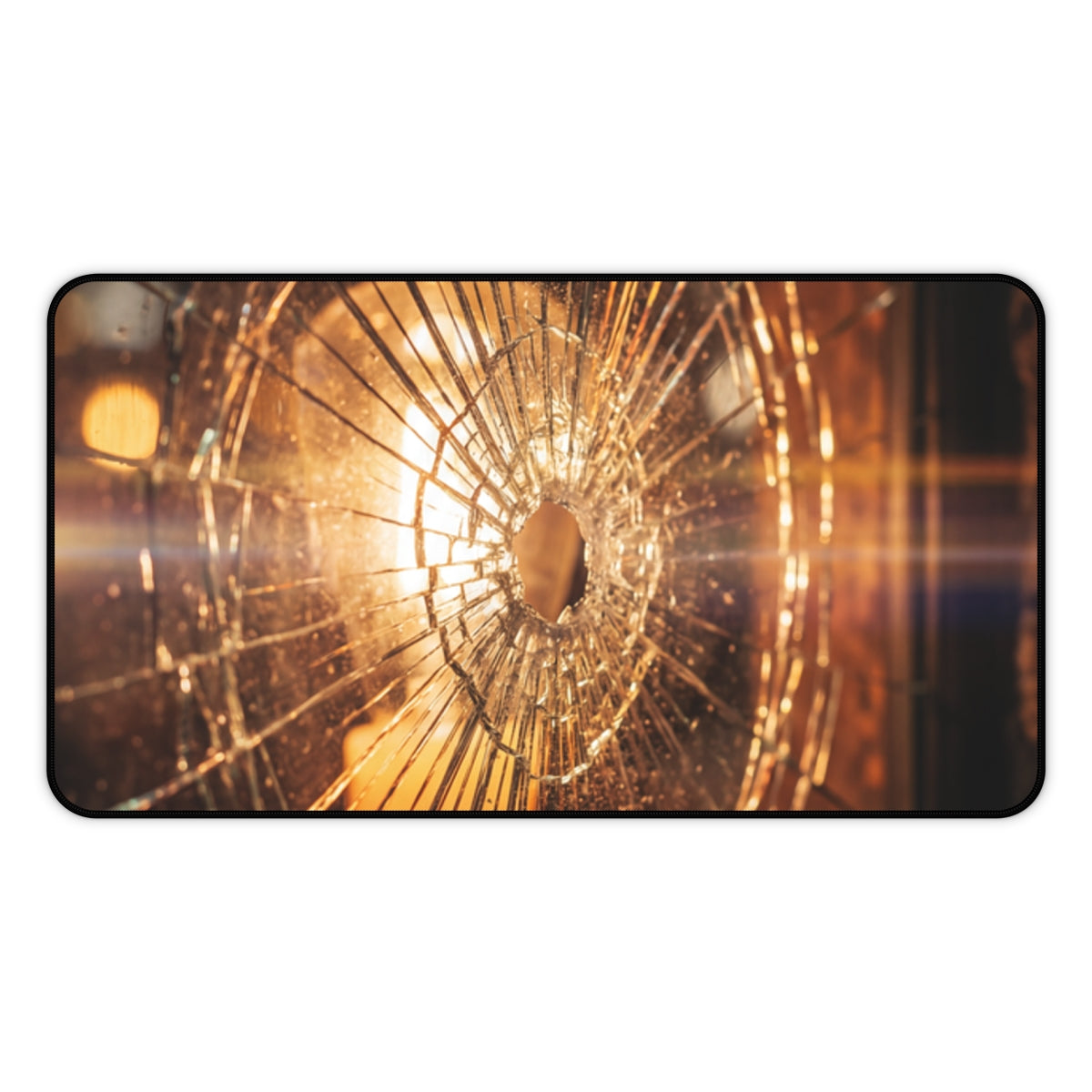 Desk Mat - Shattered Light Kinetic Art Glass | Echovira...