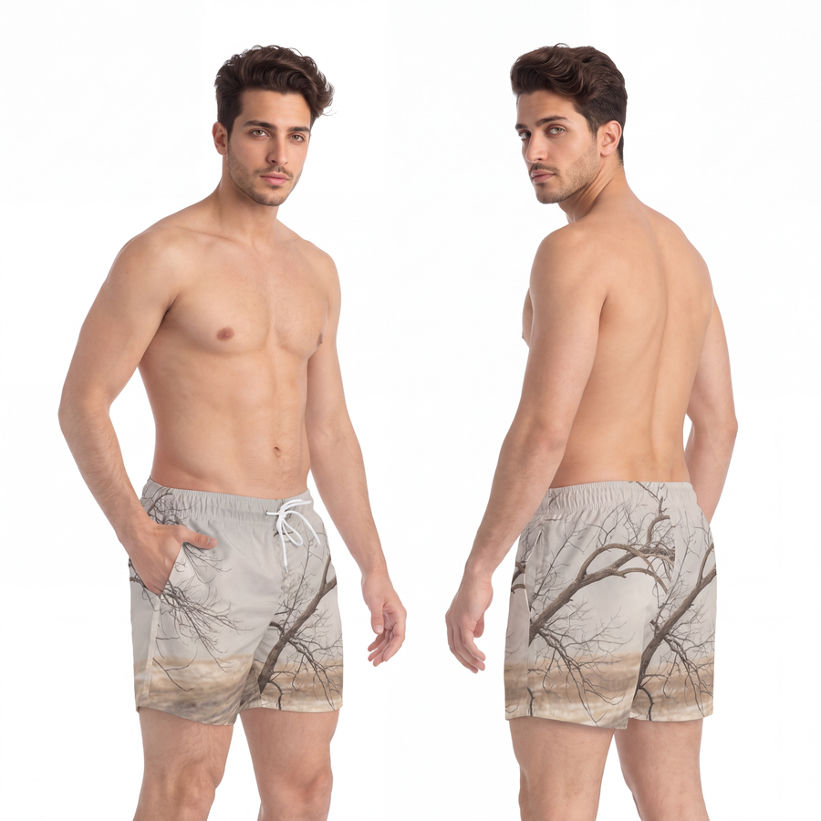 Swim Trunks - Winter Branch Solitude Landscape