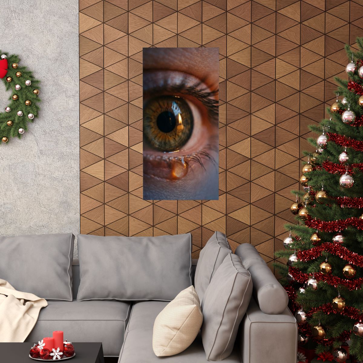 Matte Vertical Posters - Amber Iris Reflection Fine Art... |...