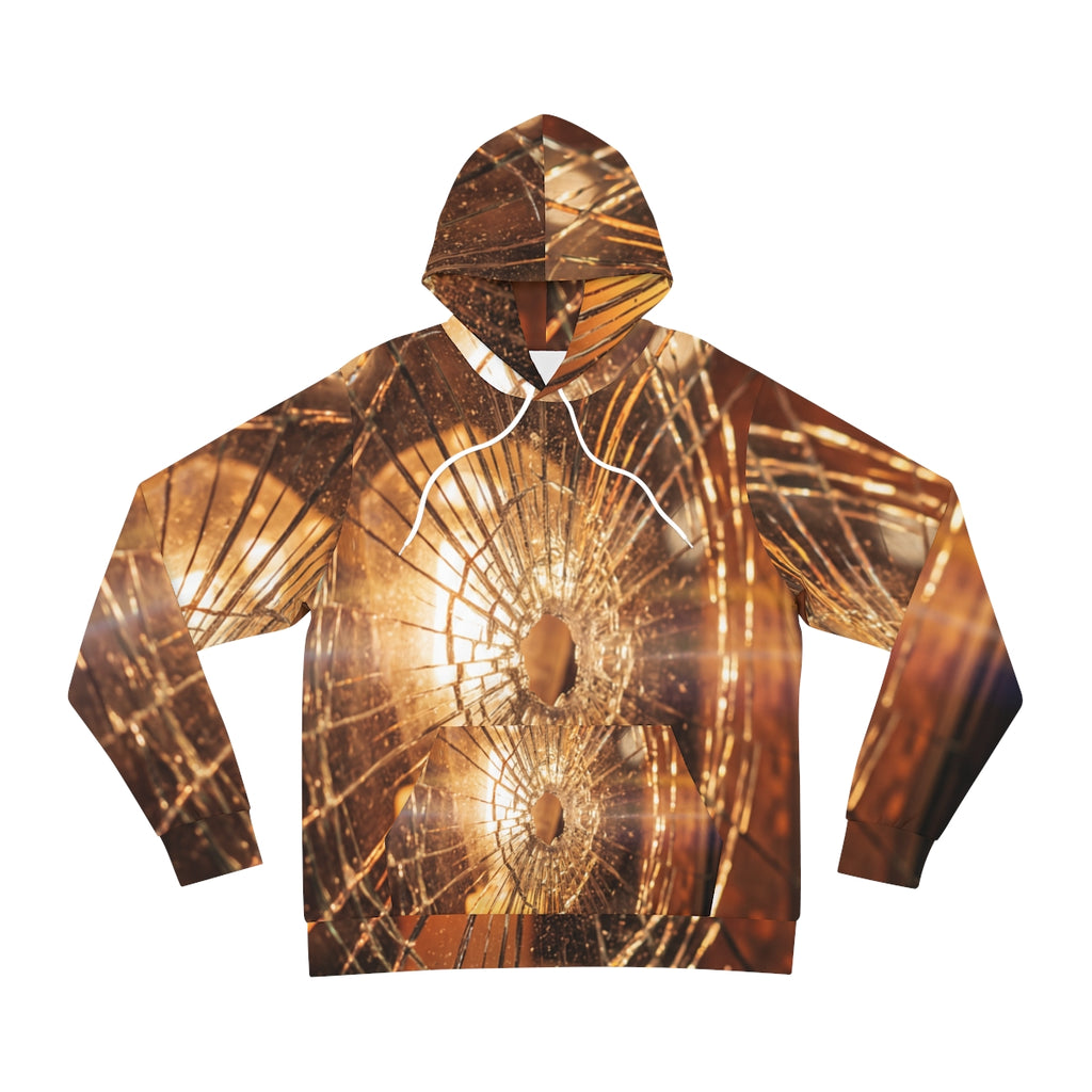 Fashion Hoodie - Shattered Amber Glow