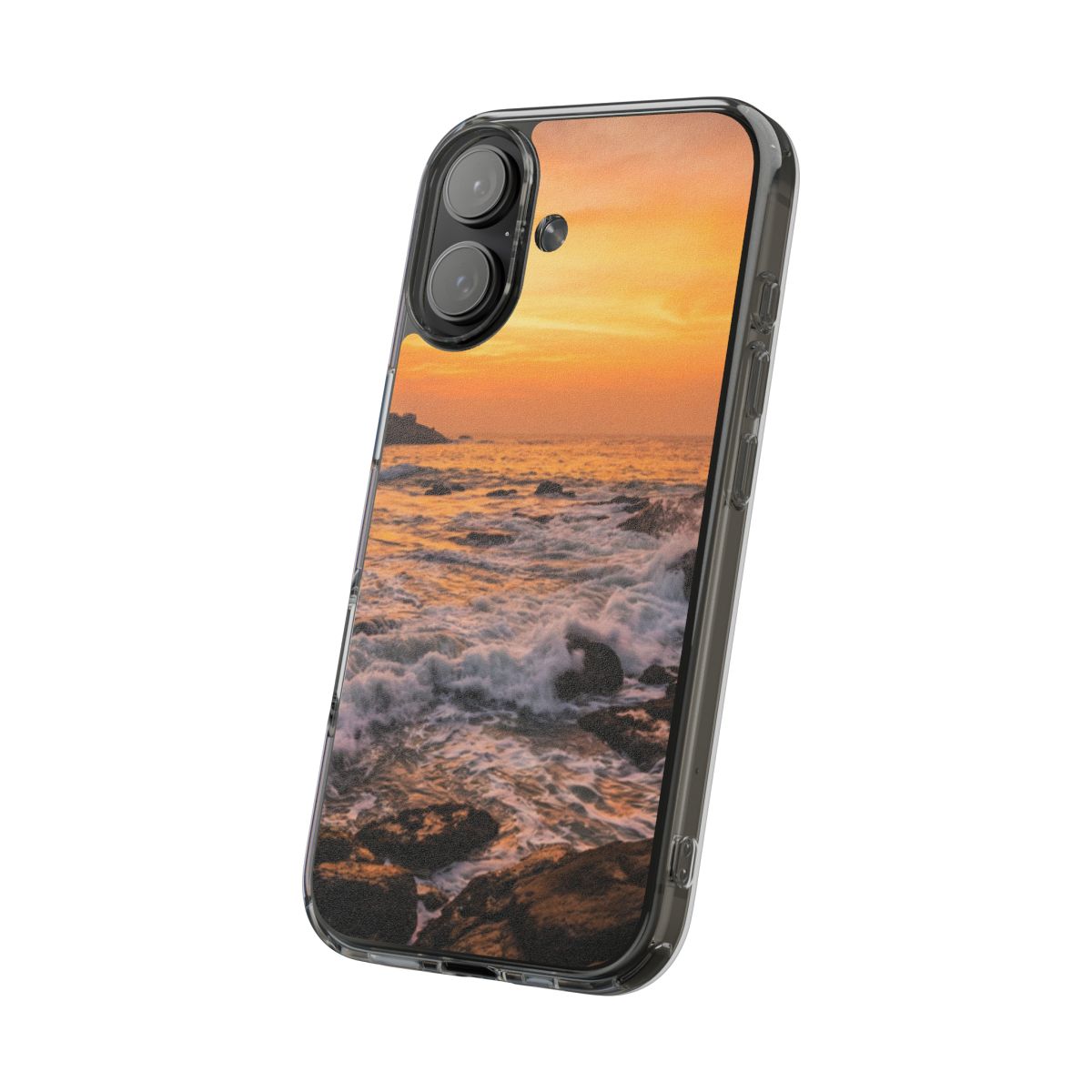 Clear Impact-Resistant Cases - Clear Phone Case - Golden...