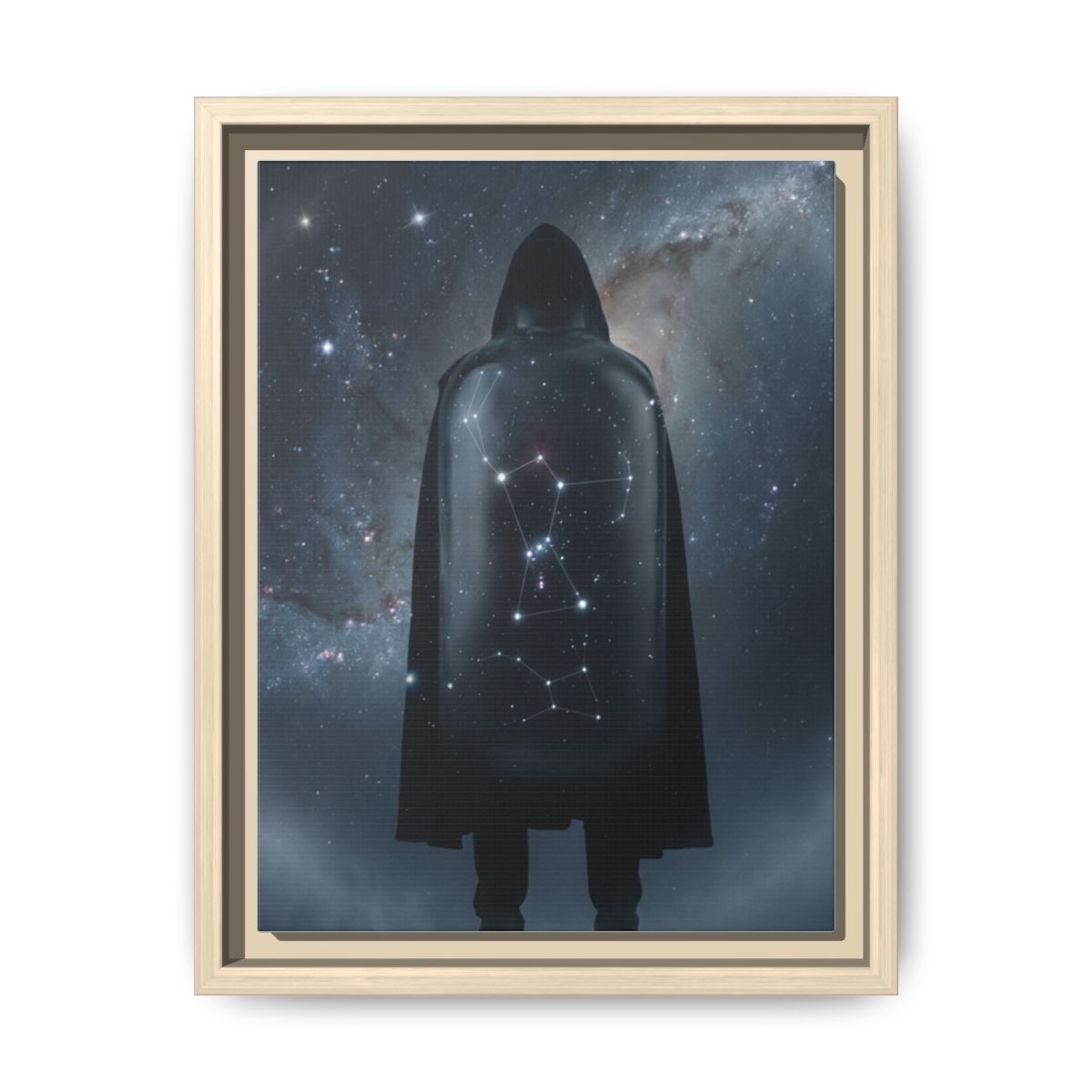 Framed Matte Canvas - Cosmic Sentinel — Natural / 1.25" (8×10, 9×12, 11×14, 12×16, 10×20, 12×18, 16×20, 16×24, 12×36, 18×24, 20×24, 16×32, 20×30, 24×30, 16×48, 24×32, 24×36, 24×48, 20×60, 30×40, 32×48, 30×60 & 40×60)