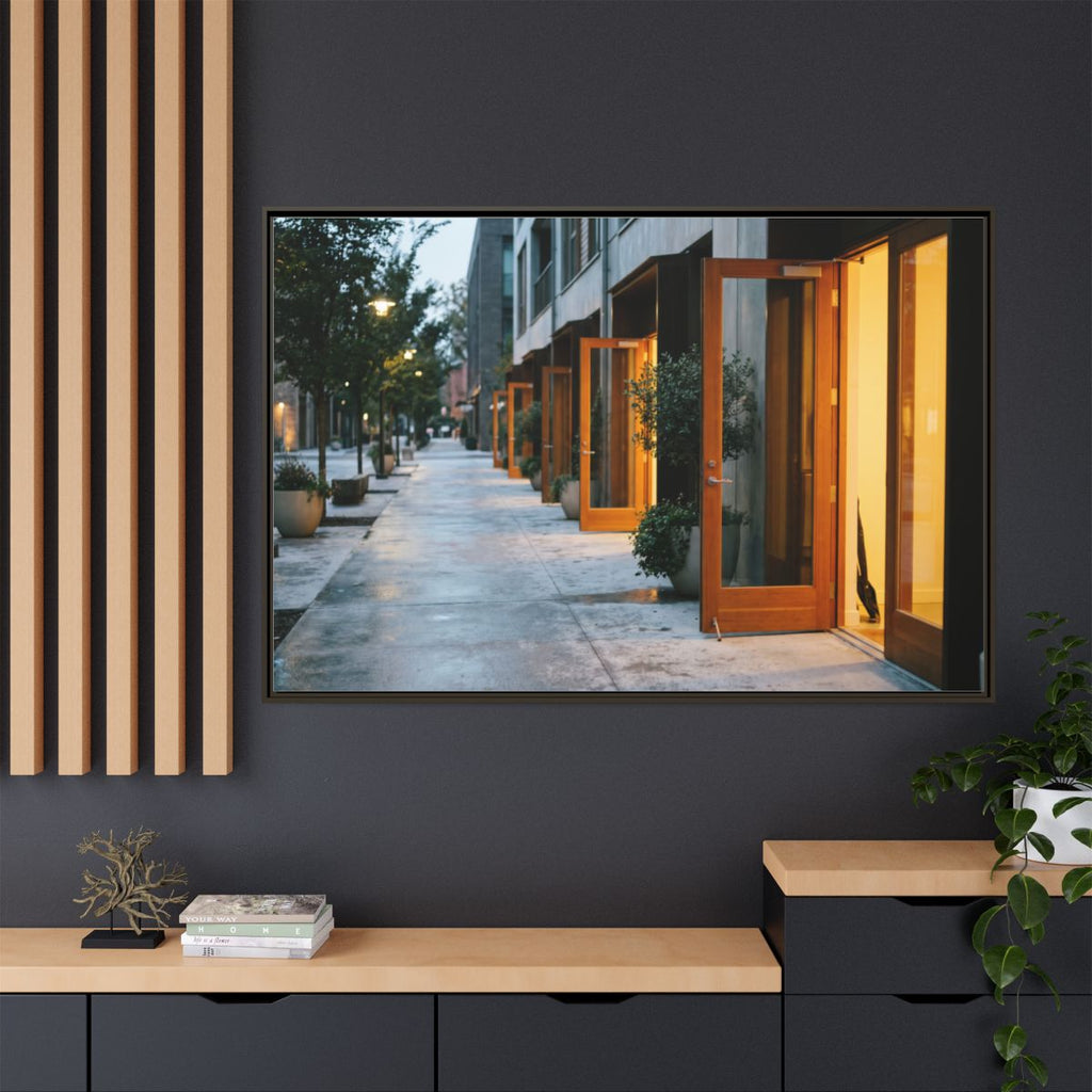 Matte Canvas, Framed - Twilight Promenade (10×8, 12×9... |...
