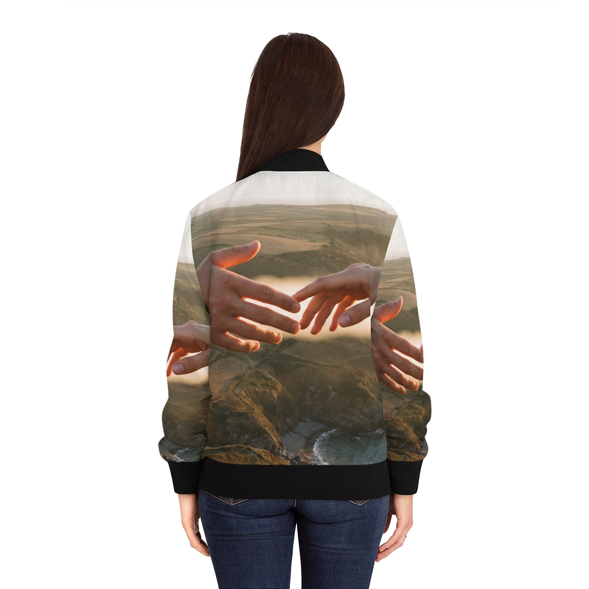 Women's Bomber Jacket - The Infinite Touch | Ethereal... |...