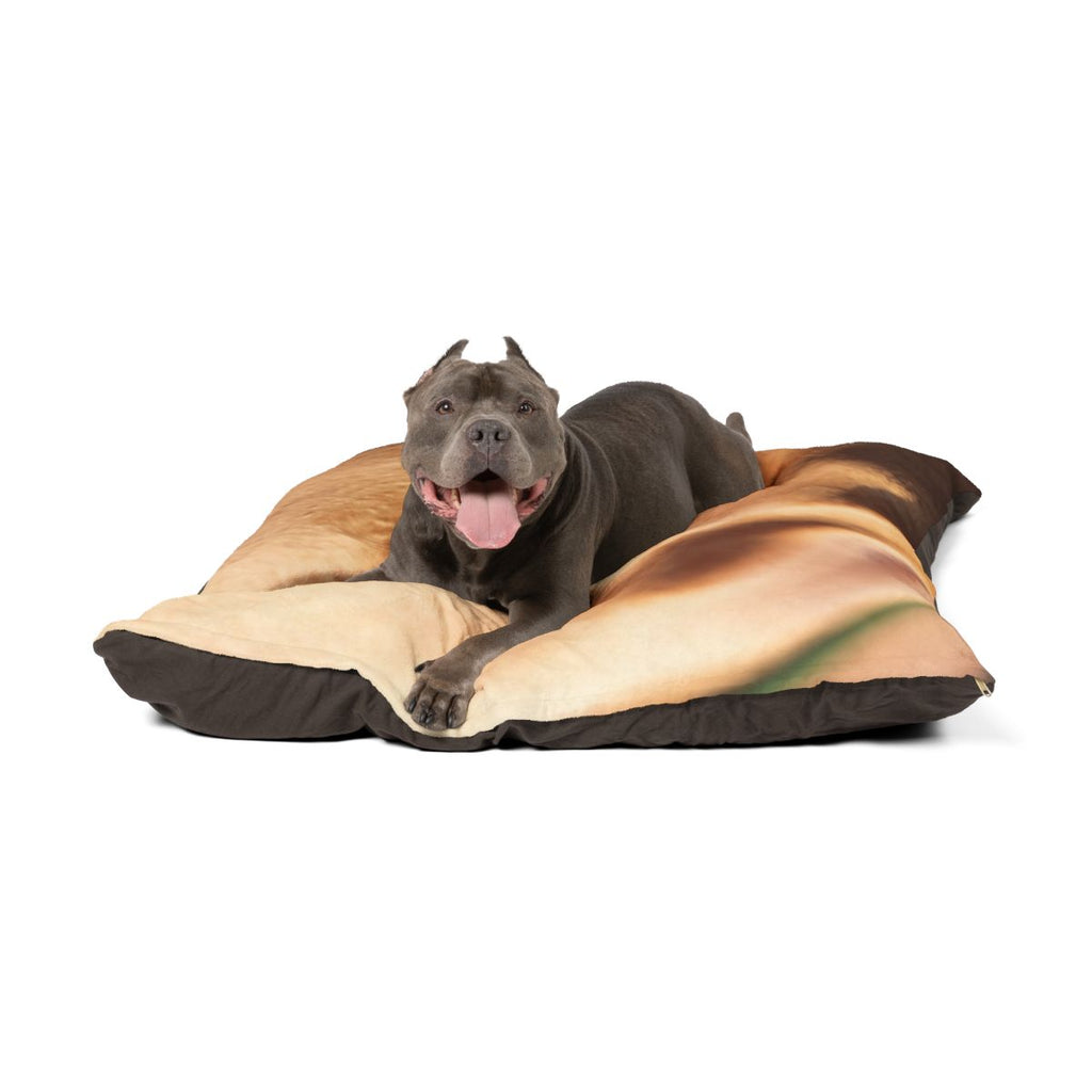Golden Hour Pet Bed - Cozy Sunset Pet Cushion | Echovira...