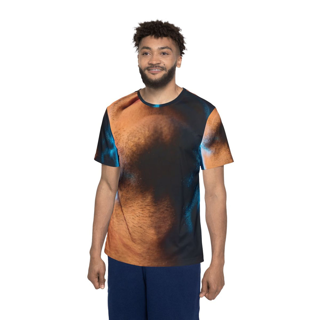 Men's Sports Jersey - Neon Horizon Portrait | Echovira...