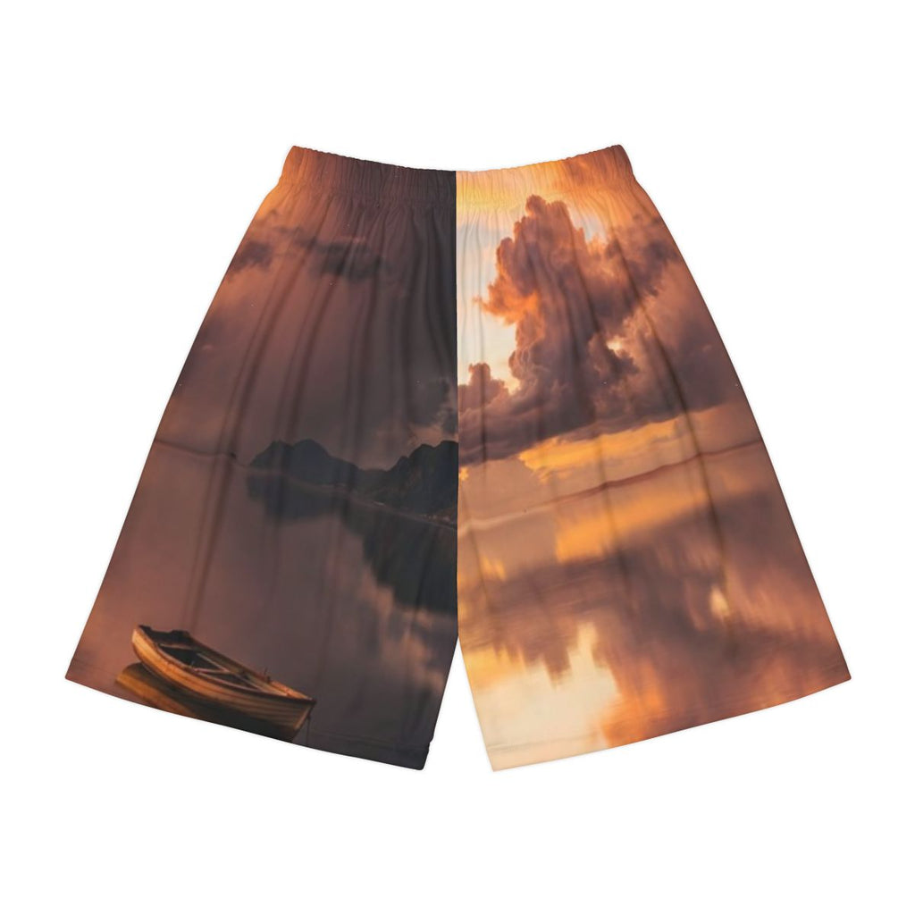 Men's Sports Shorts - Ethereal Sunset | Echovira Gallery