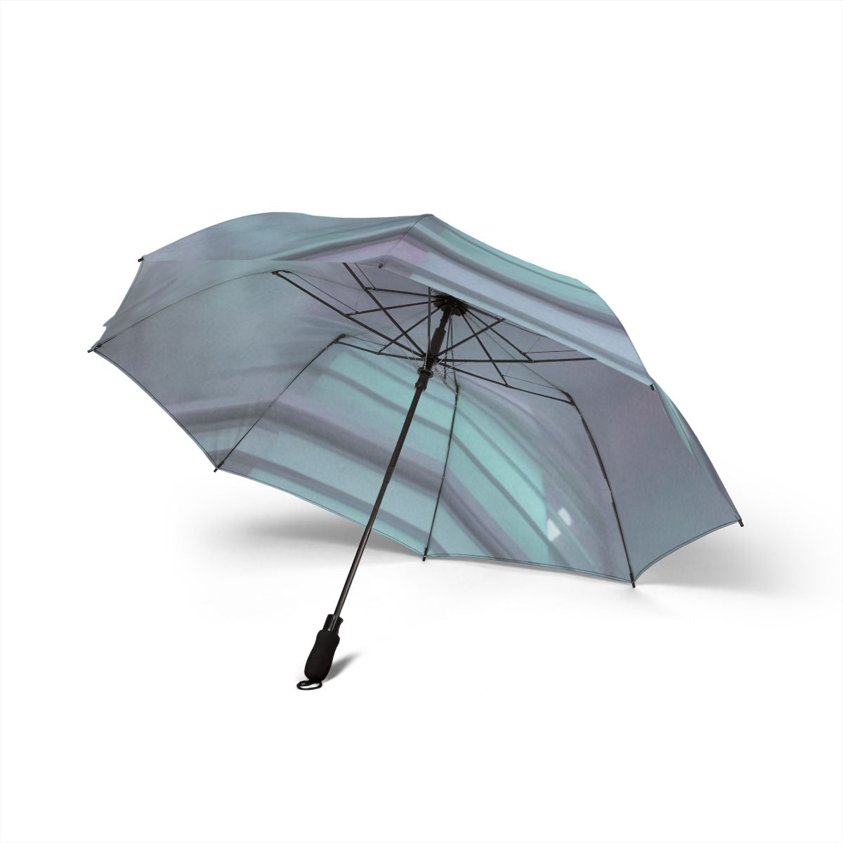 Semi-Automatic Foldable Umbrella - Liminal Corridor Fog Art...