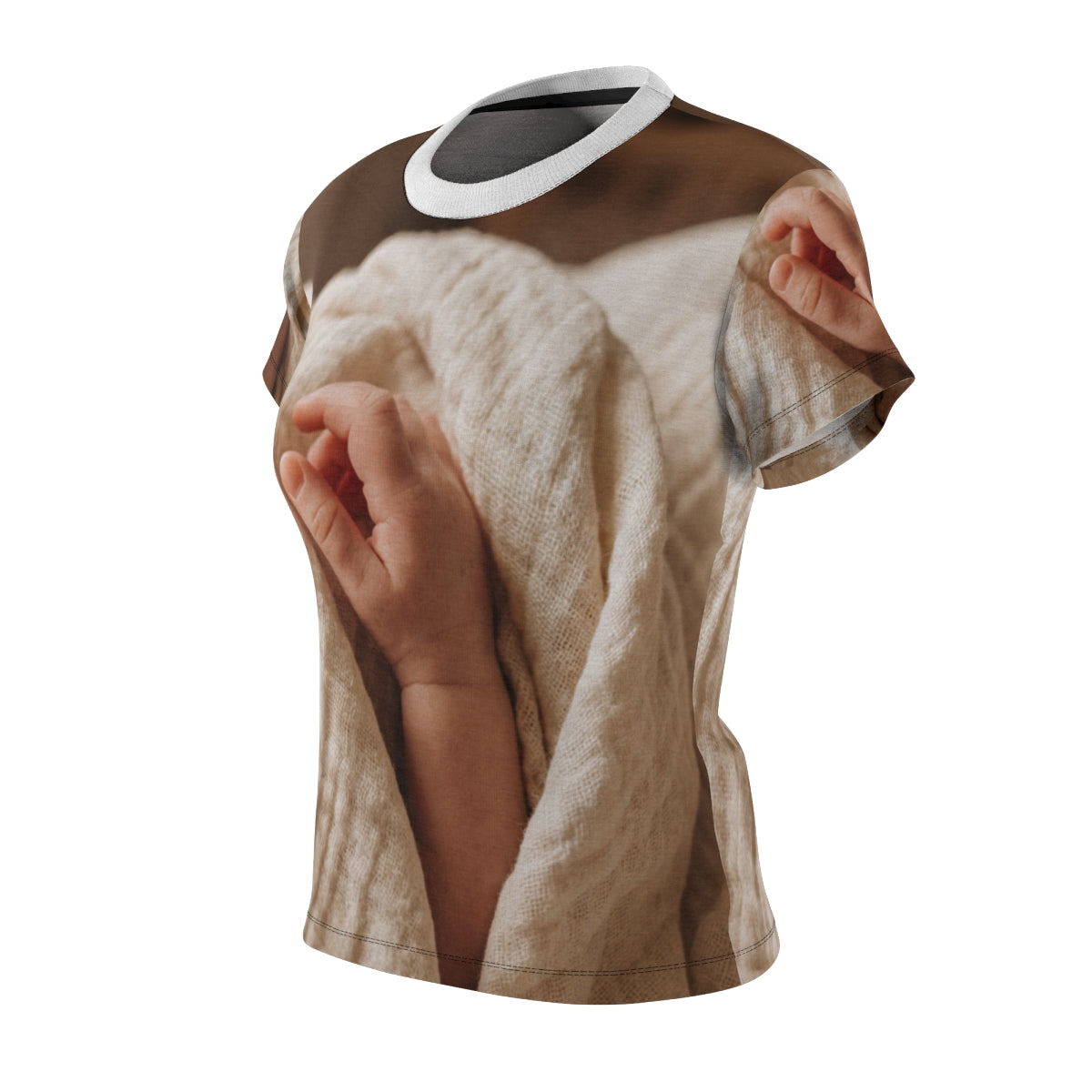 Damen-T-Shirt – Ästhetik in warmem Creme