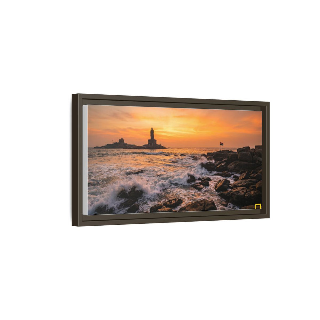 Framed Matte Canvas - Majestic Golden Coast